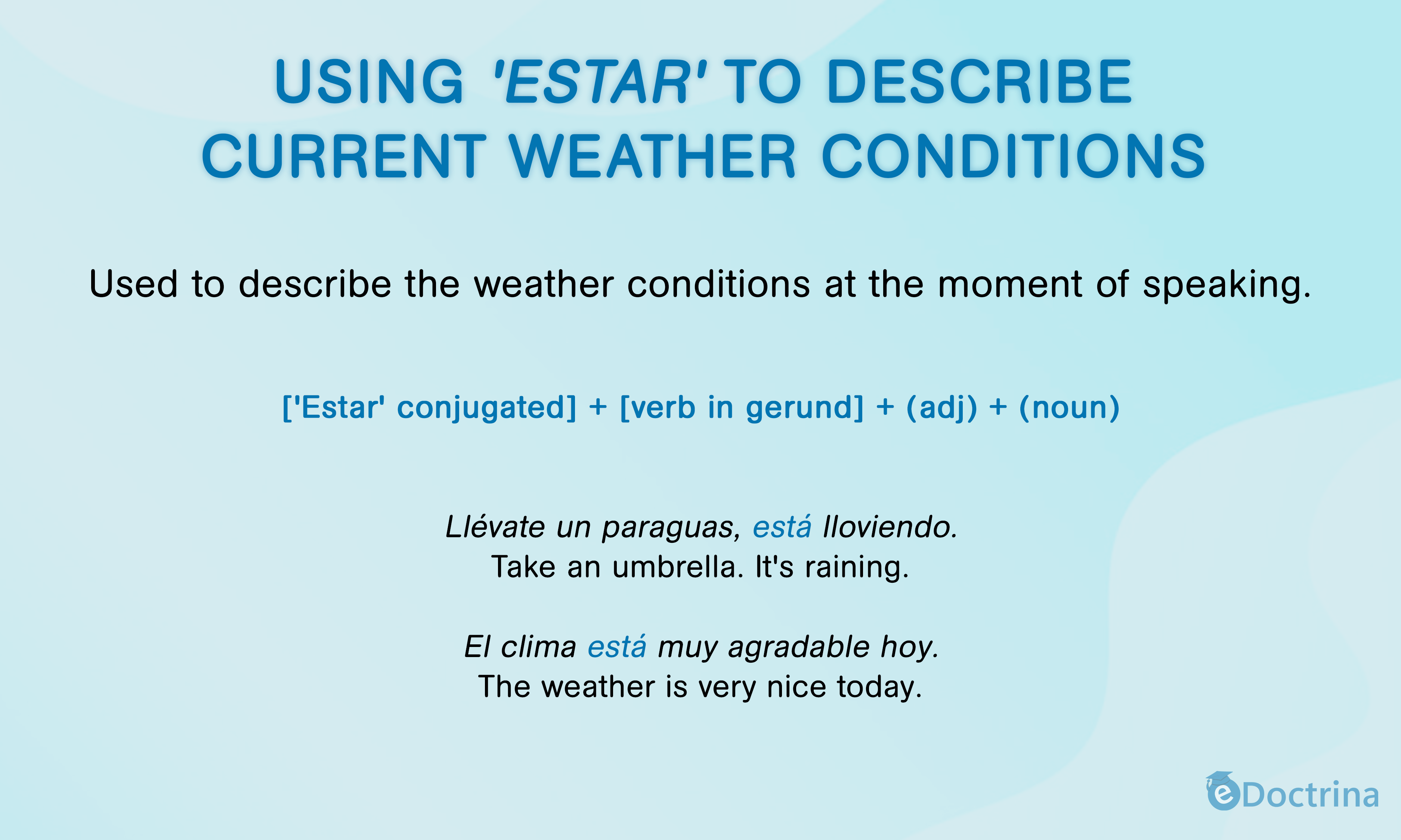 1 5.using estar to describe current weather conditions